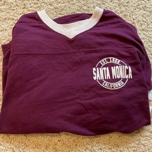 Santa Monica purple vintage Crewneck